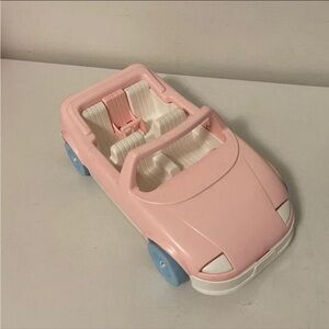 Vintage playskool light pink dollhouse car 1992